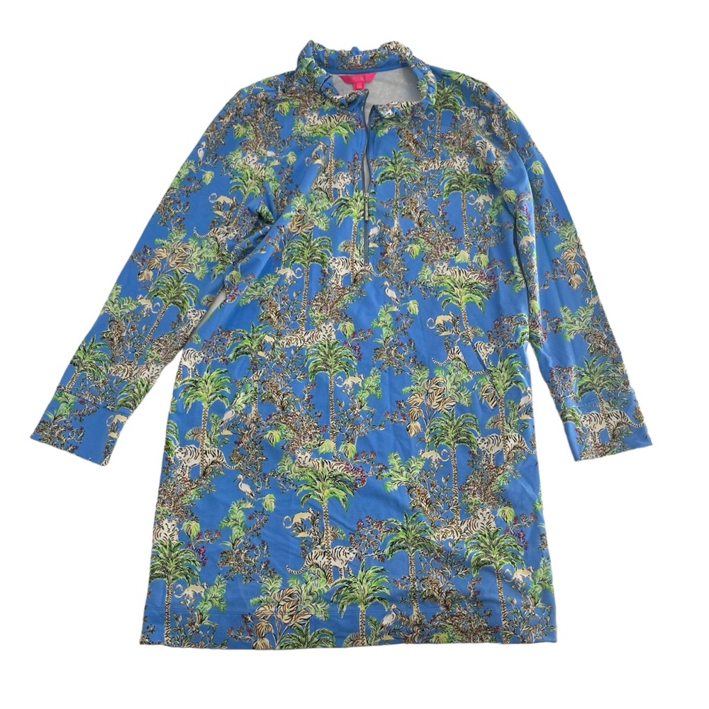 Lilly Pulitzer Skipper Popover Dress in Tiger Print Queen